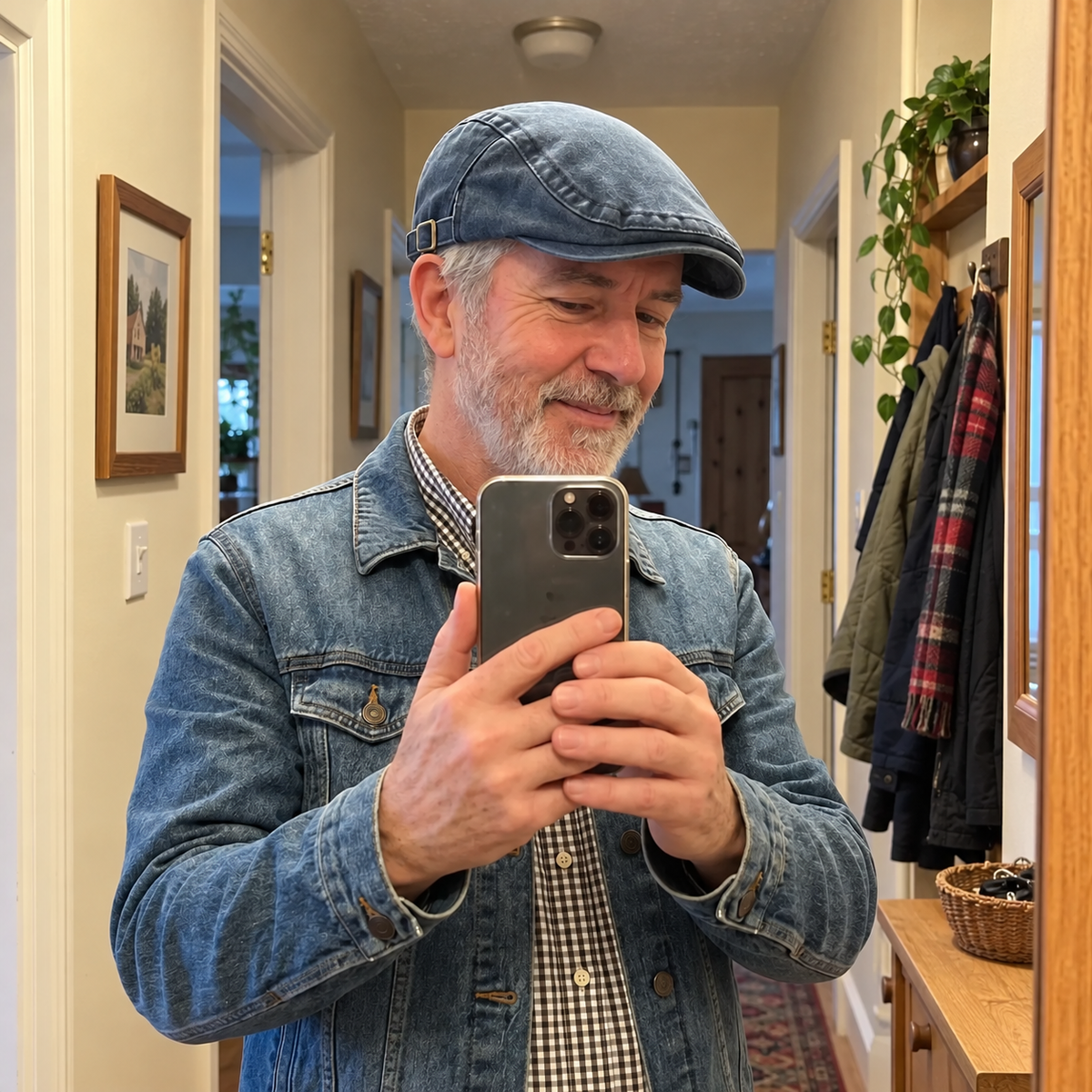 Denim Vintage Cap in Denim Blue