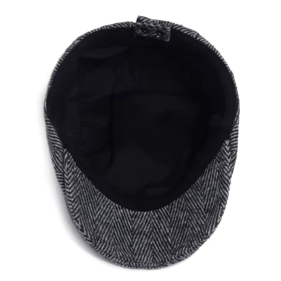 Herringbone Wool Cap