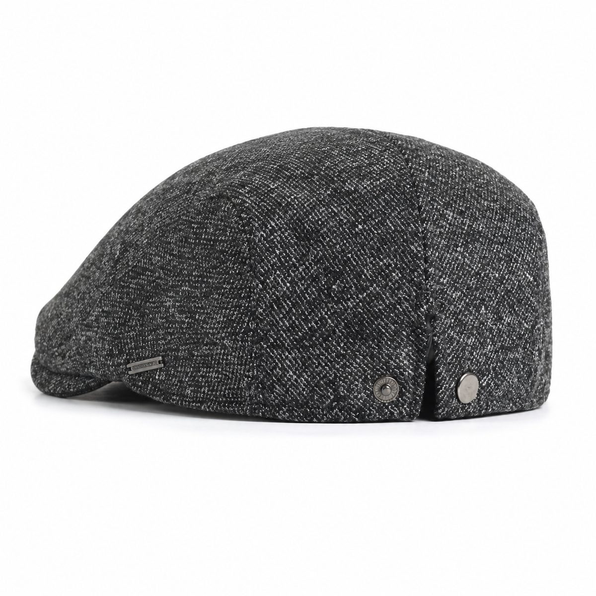 Heritage Wool Cap Graphite Grey - rear three-quarter view