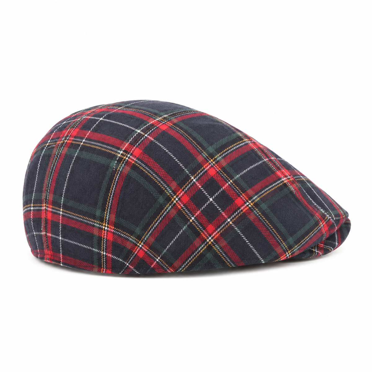 Tartan Highland Cap Coal Black - rear three-quarter view