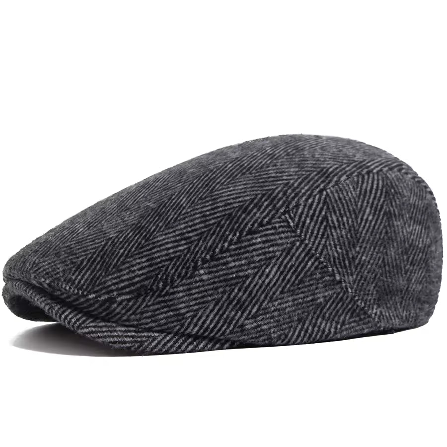 Herringbone Wool Cap