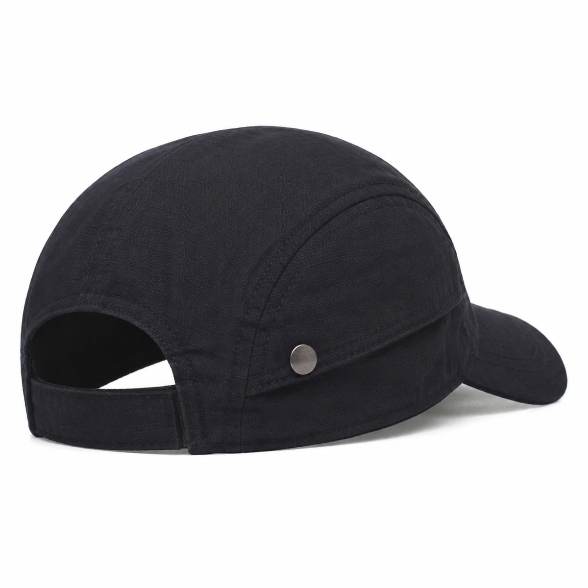 Adventure Outdoor Cap Black / One Size from a rear three-quarter angle on a white background