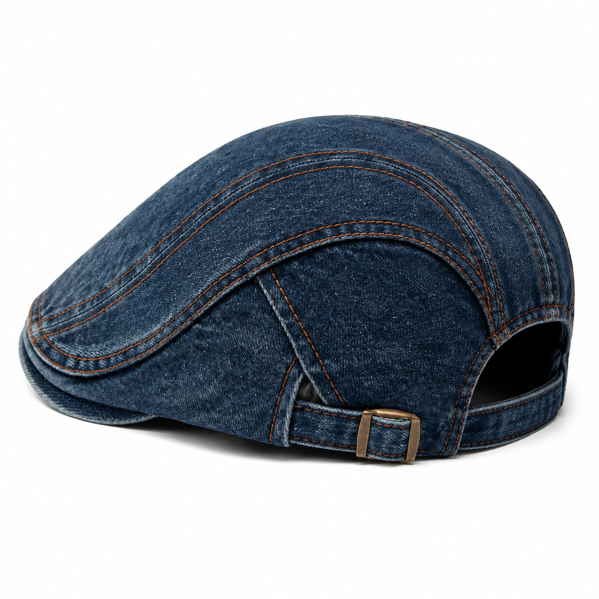 Denim Stitch Cap Denim Blue — traseira em três quartos