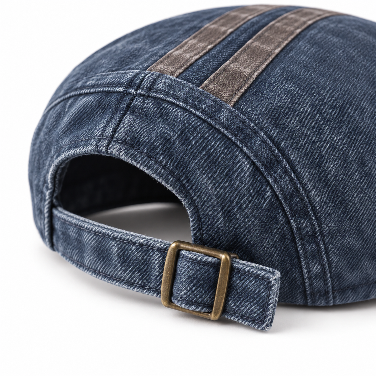 Denim Strip Cap Denim Blue - rear strap and buckle detail