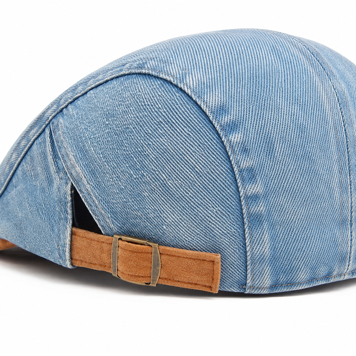 Denim Workwear Cap Sky Blue — detalhe do ajuste traseiro