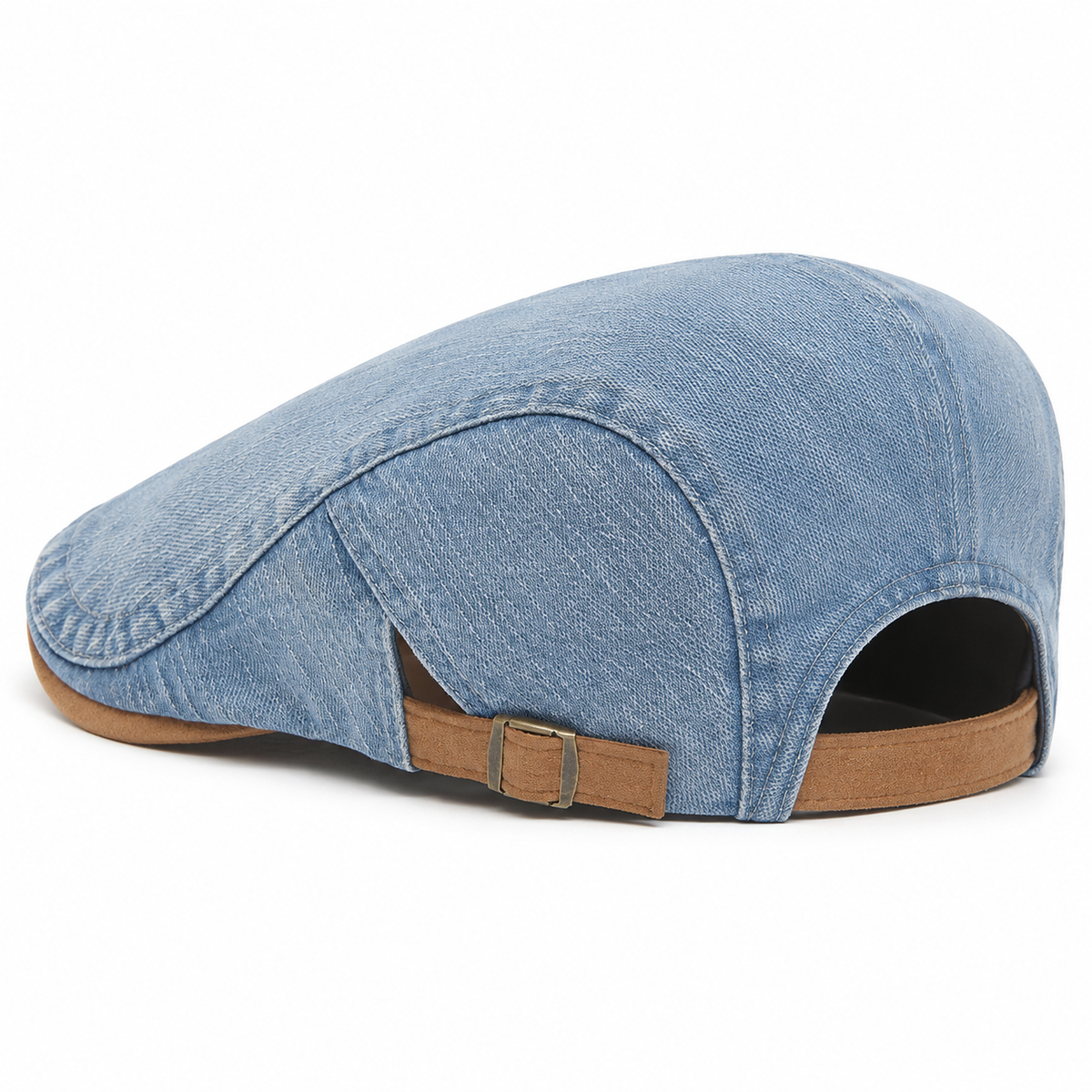 Denim Workwear Cap Sky Blue — traseira em três quartos