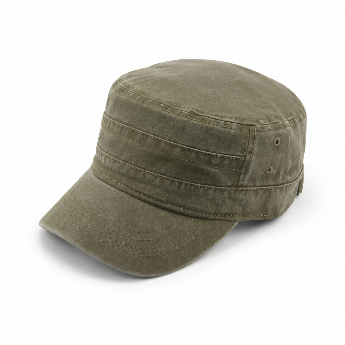 Field Cotton Cap Field Olive - elevated front three-quarter view