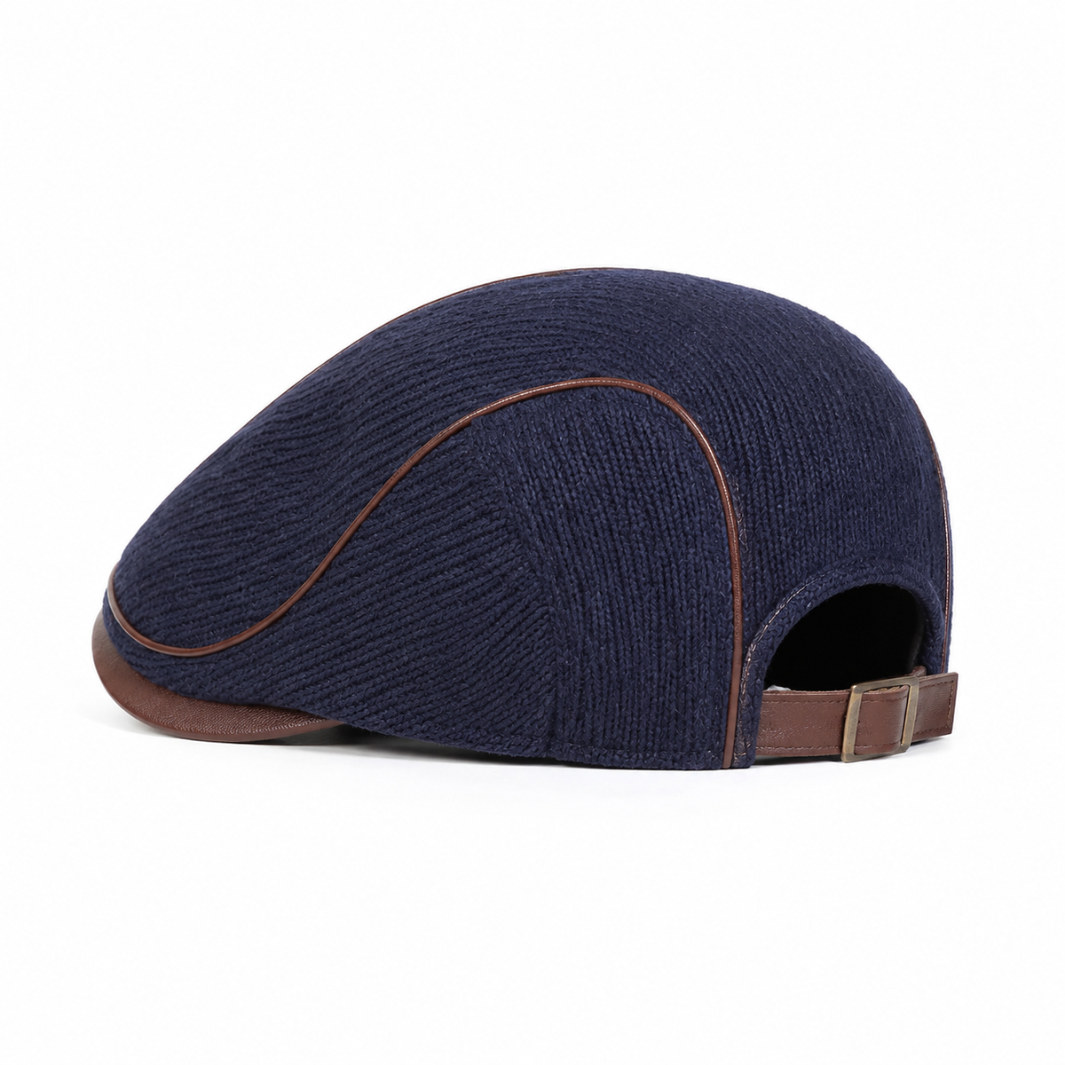 Heritage Knit Cap Denim Blue - rear three-quarter view