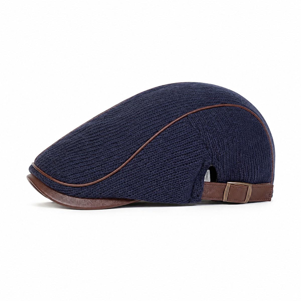 Heritage Knit Cap Denim Blue - left side profile