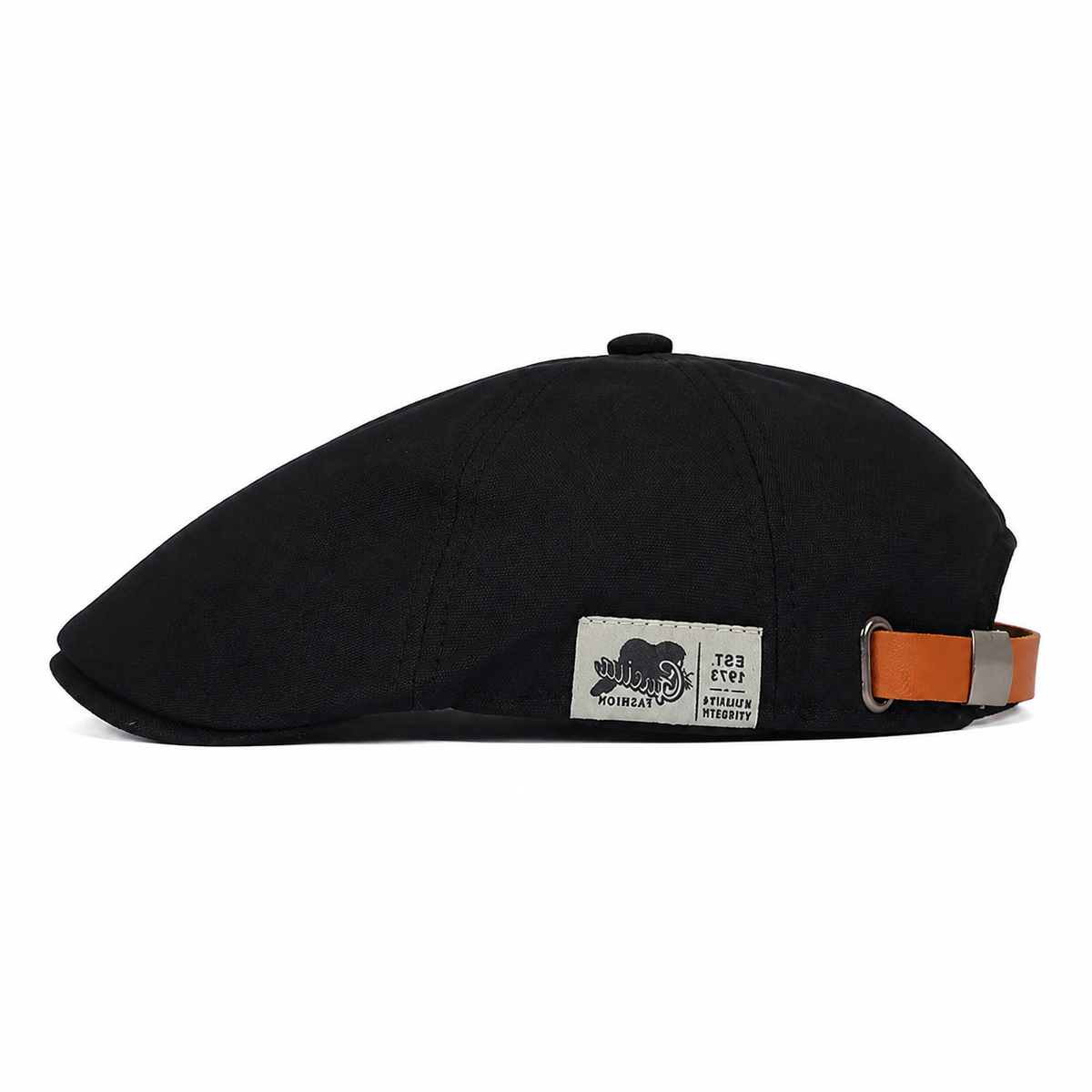 Modern Classic Cap in Coal Black — left side profile