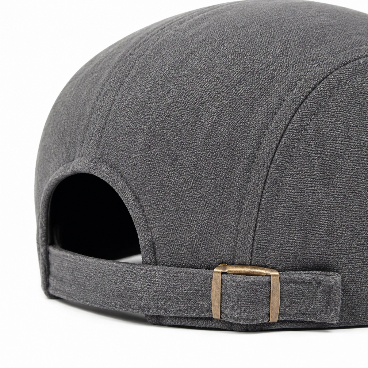 Sports Ivy Cap in Graphite Grey — rear adjustment macro detail