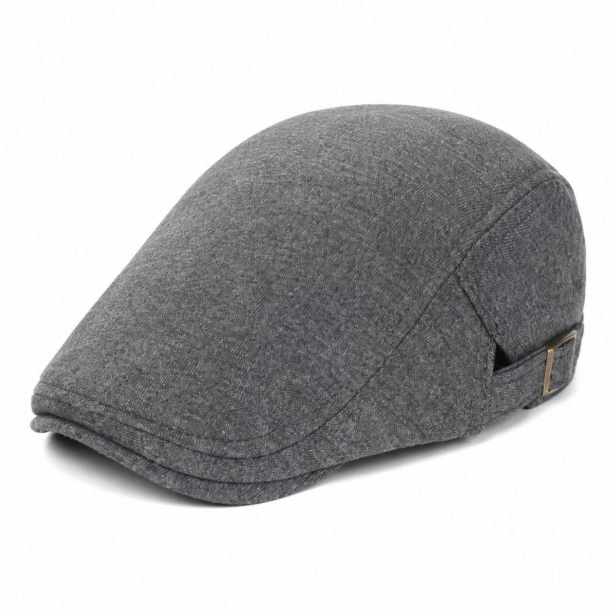 Stretch Knit Cap in Ash Grey — elevated front three-quarter view