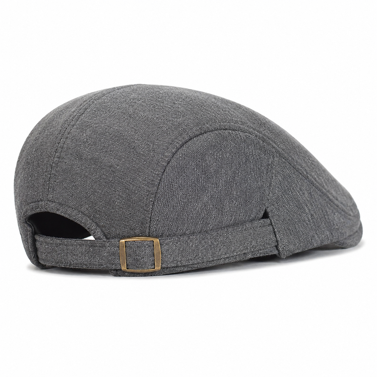 Stretch Knit Cap in Ash Grey — rear three-quarter view