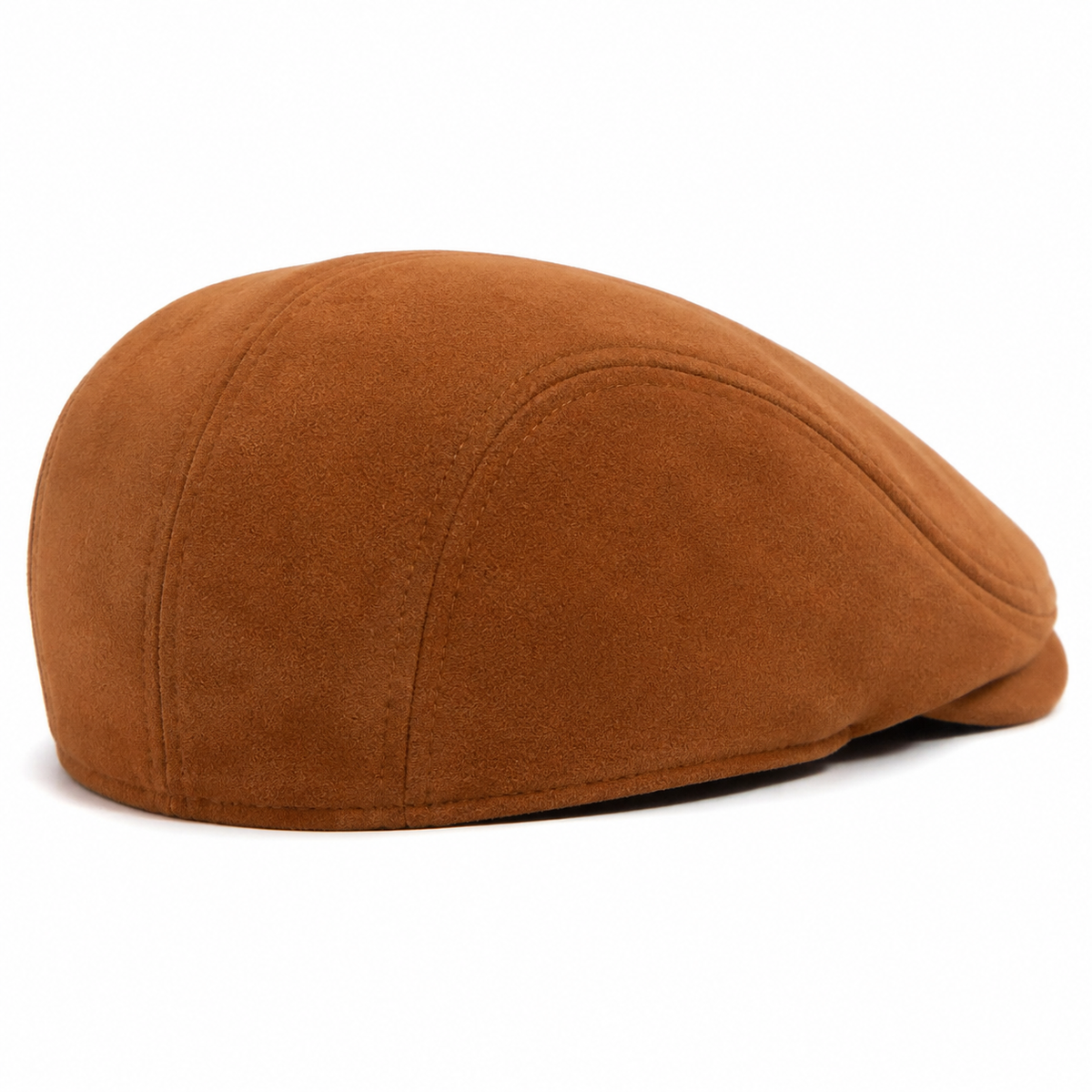 Suede Classic Cap in Brown — rear three-quarter view