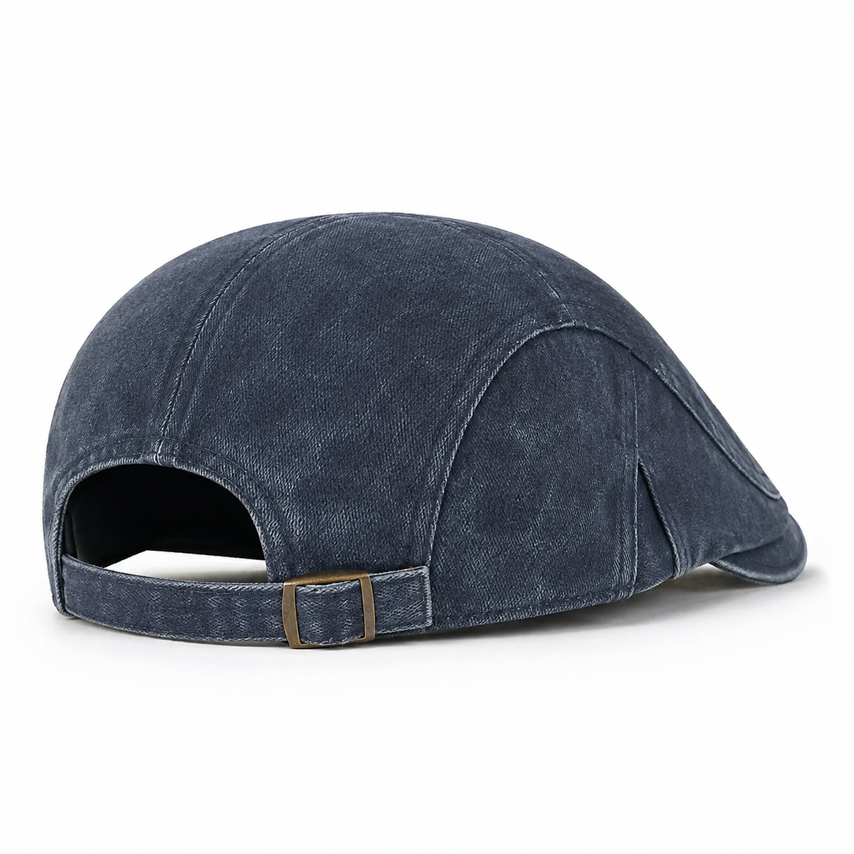 Vintage Washed Cap in Denim Blue — rear three-quarter view
